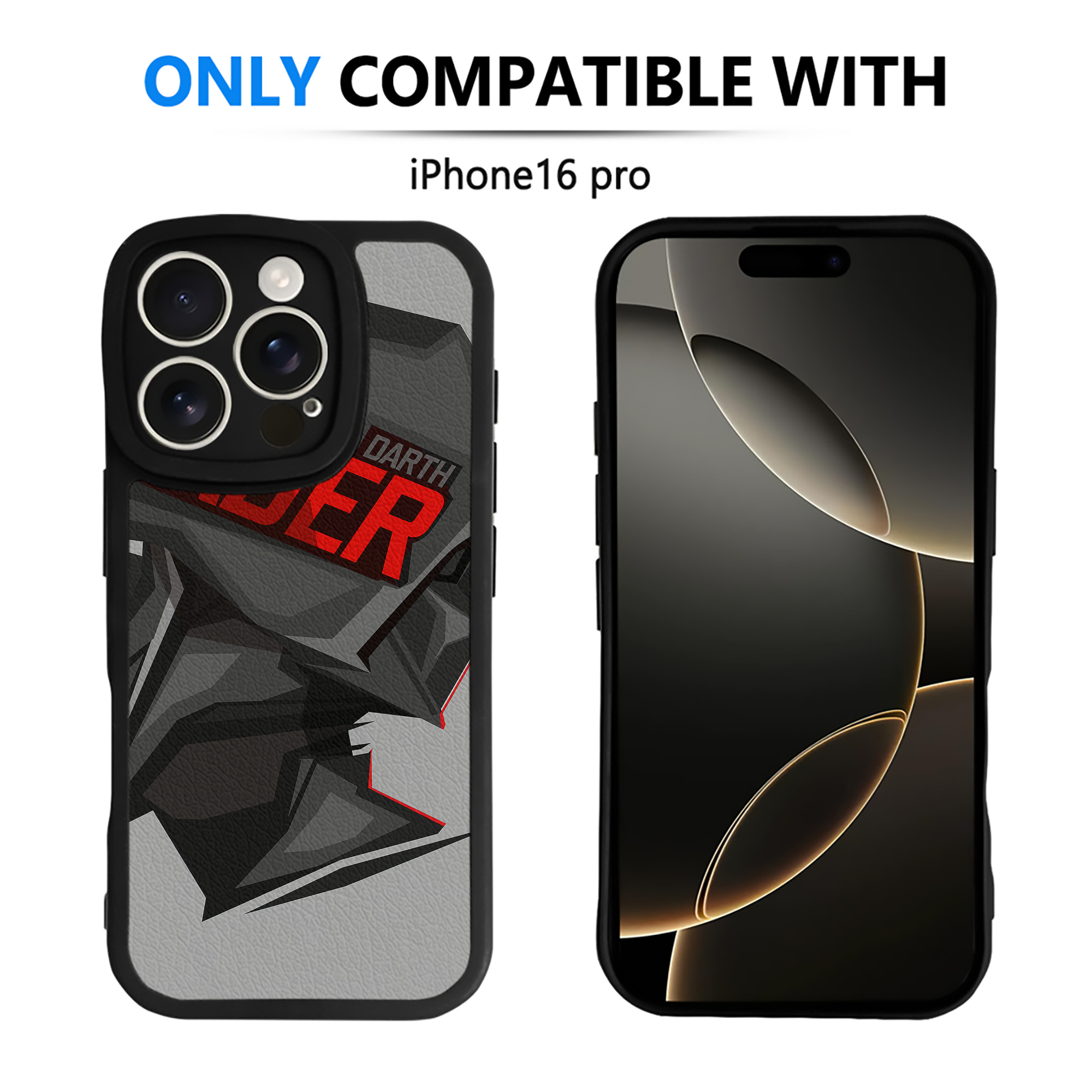 （画像用） スター・ウォーズ Star Wars 【iPhone 16シリーズ対応】シリコンスマホケース（レザー調） 材質：シリコン